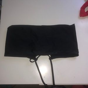 black bikini top